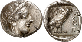 (454-404 a.C.). Ática. Atenas. Tetradracma. (S. 2526) (CNG. IV, 1597). 17,15 g. MBC+/EBC-.