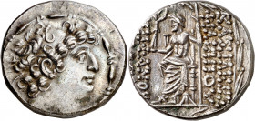 Imperio Seléucida. Filipo I, Filadelfos (95-75 a.C.). Antioquía ad Orontem. Tetradracma. (S. 7196 var) (CNG. IX, 1319). 16,24 g. MBC+/EBC-.