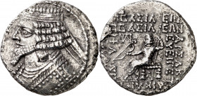 Imperio Parto. Phraates IV (38-2 a.C.). Tetradracma. (S. 7470). 13,49 g. MBC.