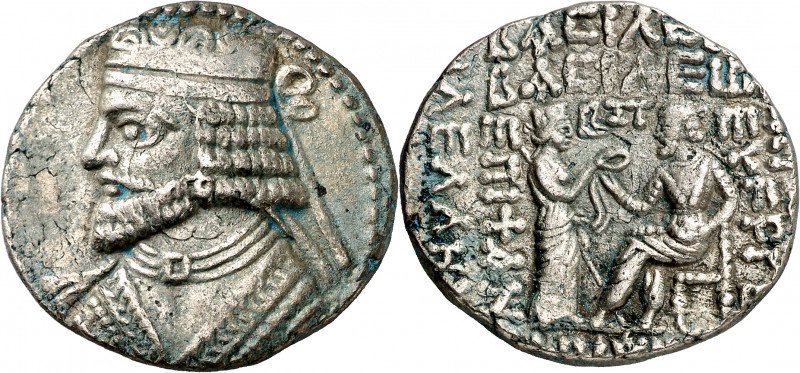 Imperio Parto. (51 d.C.). Vologases I (51-78 d.C). Tetradracma. (S.GIC 5799). Ex...