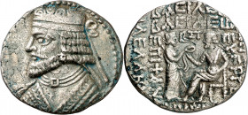 Imperio Parto. (51 d.C.). Vologases I (51-78 d.C). Tetradracma. (S.GIC 5799). Ex Áureo 03/03/1999, nº 3054. 14,45 g, MBC+.