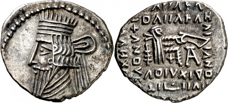 Imperio Parto. Vologases III (105-147 d.C.). Ecbatana. Dracma. (S.GIC. 5831) (Mi...