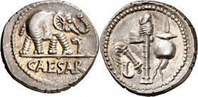 (49 a.C.). Julio César. Denario. (Spink 1399) (S. 49) (Craw. 443/1). 3,95 g. EBC.
