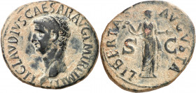 (42 d.C.). Claudio. As. (Spink 1860) (Co. 47) (RIC. 113). 10,71 g. MBC.