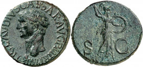 (41-42 d.C.). Claudio. As. (Spink 1861) (Co. 84) (RIC. 100). Pátina verde. 11,15 g. MBC+.