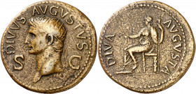 (41-42 d.C.). Octavio Augusto. Dupondio. (Spink 1891) (Co. 93) (RIC. 101, de Claudio). 16,22 g. MBC.
