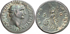 (100 d.C.). Trajano. As. (Spink 3242 var) (Co. 640) (RIC. 434 var). 10,50 g. MBC+.