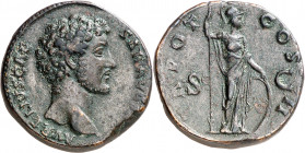 (147 d.C.) Marco Aurelio. Sestercio. (Spink 4811) (Co. 596) (RIC. 1248). Ex Áureo 15/12/2005, nº 4082. 23,27 g. MBC+.