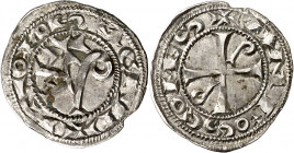 Comtat de Tolosa. Alfons Jordà (1112-1148). Tolosa. Òbol. (Duplessy 1227) (P.A. falta). 0,47 g. MBC+.