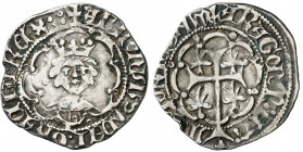 Alfons IV (1416-1458). Mallorca. Mig ral. (Cru.V.S. 839 var) (Cru.C.G. 2890 var). Golpecitos pero ejemplar atractivo. Ex Áureo 20/12/2000, nº 1366. Ex...