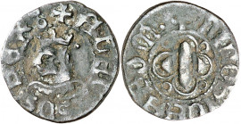 Alfons IV (1416-1458). Menorca. Diner. (Cru.V.S. 858) (Cru.C.G. 3781). Escasa. 0,86 g. MBC-.
