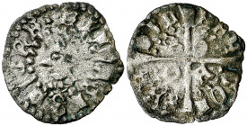 Alfons IV (1416-1458). Sardenya. Diner. (Cru.V.S. 878 var) (Cru.C.G. 2923 var) (MIR. 12). Escasa. 0,71 g. MBC.