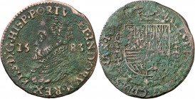 1583. Felipe II. Gante. Jetón. (D. 2955). 5,06 g. MBC/MBC-.