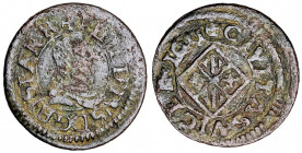 1611. Felipe III. Vic. 1 diner. (AC. 55). 1,30 g. MBC-.
