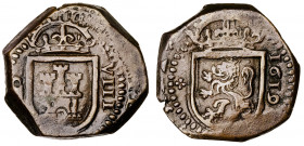 1619. Felipe III. MD (Madrid). 8 maravedís. (AC. 306). 8,70 g. MBC/MBC+.