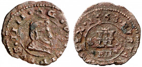 1663. Felipe IV. Granada. N. 4 maravedís. (AC. 225). 0,87 g. MBC-.