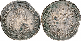 1654. Felipe IV. Bruselas. Jetón. (D. 4060). Bureau des Finances. 5,64 g. MBC.