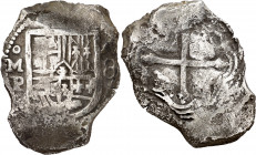 (1634-1665). Felipe IV. México. P. 8 reales. (AC. tipo 319). Fecha no visible. Oxidaciones. 25,15 g. BC.