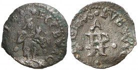 1645. Guerra dels Segadors. Perpinyà. 1 diner. (AC. 179) (Cru.C.G. 4639c). Lluís XIV. 0,61 g. MBC-.