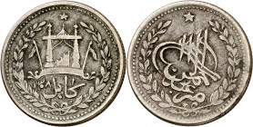 Afganistán. 1890. 1 rupia. (Kr. 806). AG. 9,01 g. MBC.