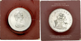 Bahamas. 1973. Isabel II. FM (Franklin Mint). 5 dólares. (Kr. 33). AG. S/C.