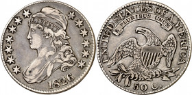 Estados Unidos. 1826. Filadelfia. 50 centavos. (Kr. 37). AG. 13,30 g. MBC-/MBC.