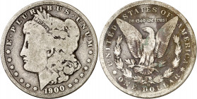 Estados Unidos. 1900. O (Nueva Orleans). 1 dólar. (Kr. 110). Manchas. Escasa. AG. 25,63 g. BC.