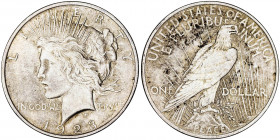 Estados Unidos. 1923. Filadelfia. 1 dólar. (Kr. 150). Manchitas. AG. 26,74 g. MBC+.