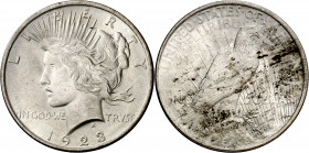 Estados Unidos. 1923. Filadelfia. 1 dólar. (Kr. 150). Manchitas. AG. 26,77 g. EBC+.