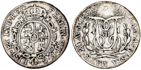 1808. Fernando VII. Madrid. Módulo 1/2 real. (Ha. 4) (V. 202 var. metal) (V.Q. 13266). 1,44 g. MBC.