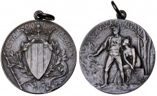1907. Barcelona. Festa Nacional Catalana. (Cru.Medalles 1020a). Con anilla. Grabador: Rodríguez. Bronce. 12,76 g. Ø31 mm. MBC.