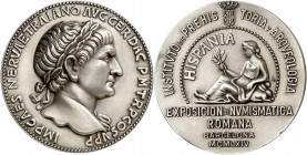 1964. Barcelona. Instituto de Prehistoira y Arqueología. Exposición de Numismática Romana. (Cru.Medalles 1906). Rara. Plata. 92,21 g. Ø51 mm. EBC.