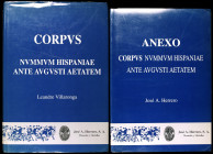 VILLARONGA, Leandre: "Corpvs Nvmmvm Hispaniae Ante Avgvsti Aetatem" + anexo de precios. (Madrid, 1994).
