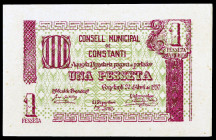 Constantí. 1 peseta. (T. 1004). Nº 0454. Raro y más así. S/C-.