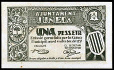 Juneda. 1 peseta. (T. 1480). Escaso. MBC+.