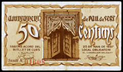 Pau de Sert. 50 céntimos. (T. 2076). Escaso. MBC+.
