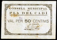 Pla del Cadí, el. 50 céntimos. (T. 2143a). Manchitas. Muy raro. MBC-.