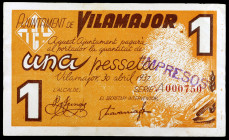 Vilamajor. 1 peseta. (T. 3252c). Con el tapón IMPRESOS. MBC+.