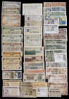 Lote de 44 billetes de distintos municipios del Vallès Occidental. A examinar. BC/EBC.