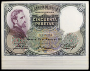 1931. 50 pesetas. (Ed. C10) (Ed. 359). 25 de abril, Rosales. 12 billetes. EBC/S/C-.