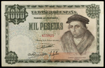 1946. 1000 pesetas. (Ed. D54) (Ed. 453). 19 de febrero, Luis Vives. Raro. MBC-.