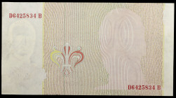 1979. 5000 pesetas. 23 de octubre, Juan Carlos I. Serie D-B. Error de impresión en anverso. Raro. EBC-.