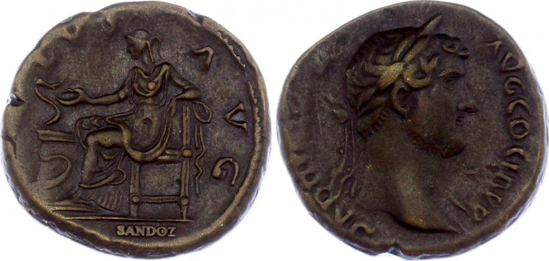 Roman Empire AE As 117 - 138 AD Hadrian, Official Restrike
Kampm.32.242; 8.03 g...