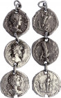 Roman Empire Denarius 150 - 250 AD
Silver, 9,3 gramm. Antique bracelet from denarius.