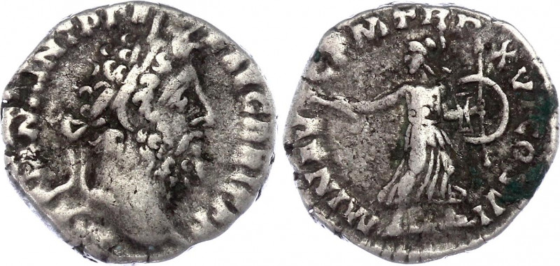 Roman Empire Denarius 161 - 181 AD
Silver, 2,37 gramm. Barbarian imitation of d...