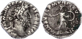 Roman Empire Denarius 161 - 181 AD
Silver, 2,37 gramm. Barbarian imitation of denarius.