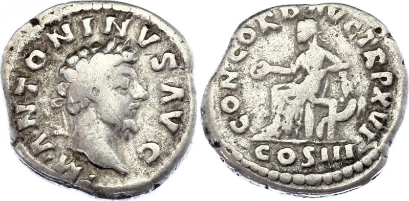 Roman Empire Denarius 161 - 180 AD
Silver. 3,00 gramm. Barbarian imitation of d...