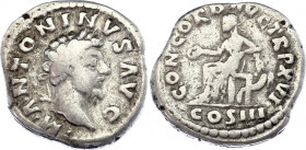 Roman Empire Denarius 161 - 180 AD
Silver. 3,00 gramm. Barbarian imitation of denarius.
