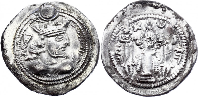 Sasanian Empire AR Drachm 484 - 488 AD (ND) Valkash
Göbl 178; Mochiri 553; Paru...