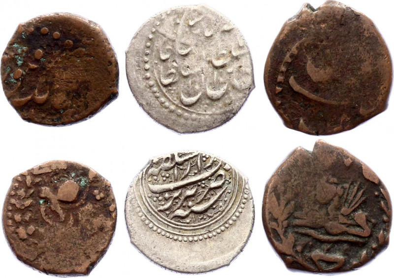 Iran Lot of 3 Coins 19th Century
Copper; Silver; Various Dates & Denominations;...